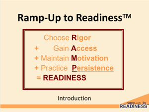 Ramp-Up to Readiness TM