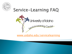 What is Service-Learning?