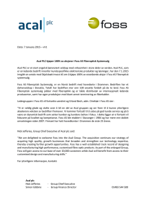 Lumen press release FOSS AS
