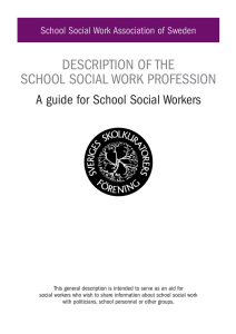 A guide for School Social Workers 2013