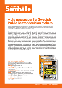 – the newspaper for Swedish Public Sector decision