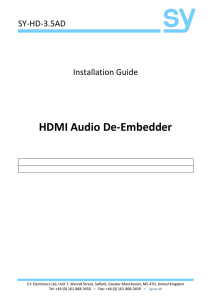 HDMI Audio De