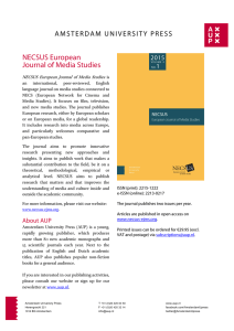Flyer NECSUS 2015 NL+EN - Amsterdam University Press
