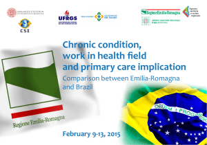 Chronic condition, work in health field and primary care implication