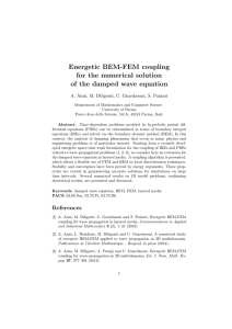 Energetic BEM-FEM coupling for the numerical solution of the
