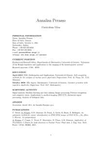 CV (english pdf) - Dipartimento di Matematica