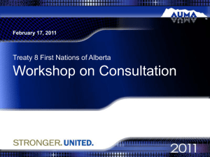 AUMA presentation to treaty 8x - Treaty 8 First Nations of Alberta