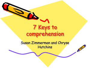 7 Keys to comprehension