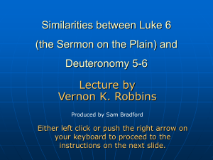 Similarities between (Luke 6) the Sermon on the Plain and