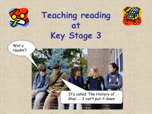 Teaching reading at Key Stage 3