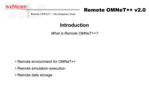 Remote OMNeT++ v2.0 Presentation