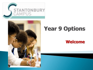 Year 9 Options Presentation