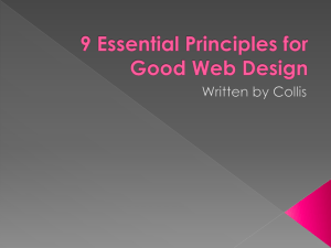 9 Essential Principals of Good Web Design PP