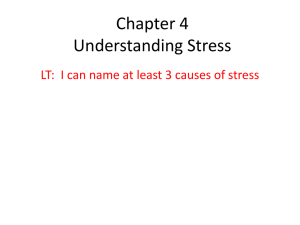 Chapter 4 Understanding Stress