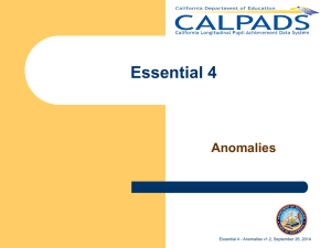 CALPADS Essential 4 Training Presentation v1.2