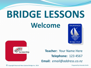 Lesson 4 - New Zealand Contract Bridge Association