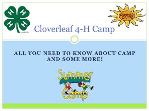 Cloverleaf 4-H Camp - University of Georgia
