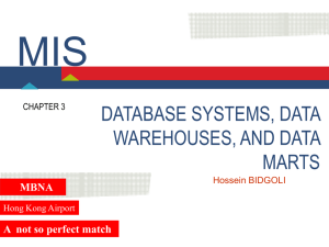 3. Database Systems, Data Warehouses, and