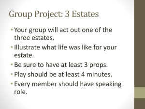 Group Project: 3 Estates
