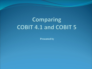 Comparing COBIT 4.1 and COBIT 5