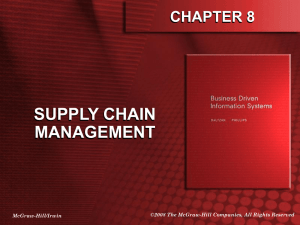 Chapter 8: Supply Chain Management