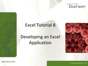 Excel Tutorial 8