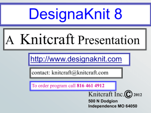 DesignaKnit 8 Demo