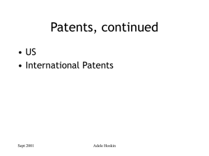 Patents, Pt 2