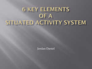 6 key Elements of a situated Activity System