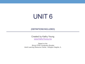 Unit 6 Definitions Included