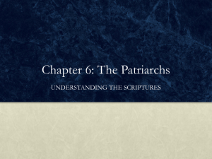 Chapter 6: The Patriarchs - Midwest Theological Forum