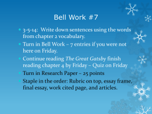 Bell Work #7 March 5-11