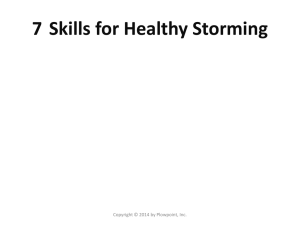7 Skills for Healthy Storming