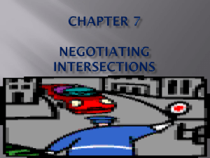 Chapter 7 negotiating intersections