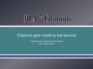 MLA 7 Citations