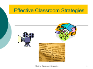 Using the 9 Instructional Strategies