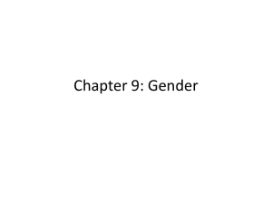 Chapter 9: Gender