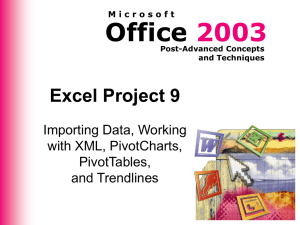 Excel Project 9