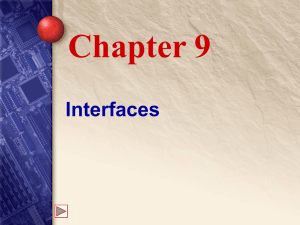 Chapter 9 Interfaces