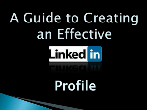Guide to Creating an Effective LinkedIn Profile