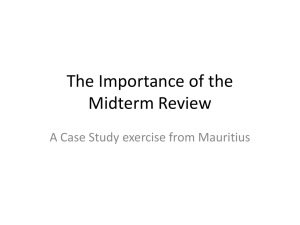 The Importance and Value of the Midterm Review