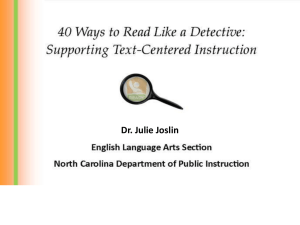 40 Ways to Read Like a Detective - ELD
