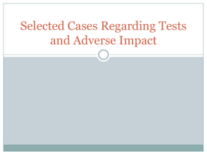 Adverse Effects Cases