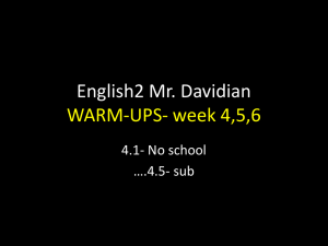 warmupsWk4-5-6 - Tahquitz High School