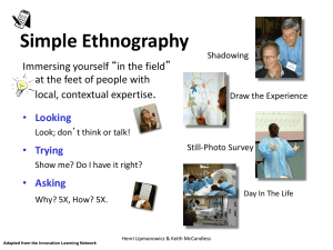 Simple Ethnography