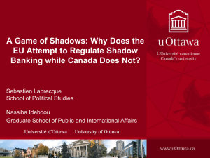 A Game of Shadows: Why Does the EU Attempt to Regulate Shadow