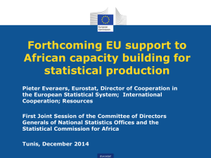 Forthcoming EU support to African capacity building for statistical