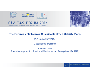 The European Platform on Sustainable Urban Mobility Plans