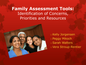 Family Assessment Tools - Kansas Inservice Training System