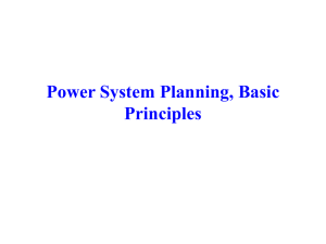 Power System Planning, Basic Principles
